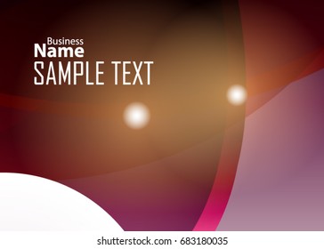 Red abstract template for card or banner. Metal Background with waves and reflections. Business background, silver, illustration. Illustration of abstract background with a metallic element