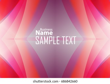 Red abstract template for card or banner. Metal Background with waves and reflections. Business background, silver, illustration. Illustration of abstract background with a metallic element