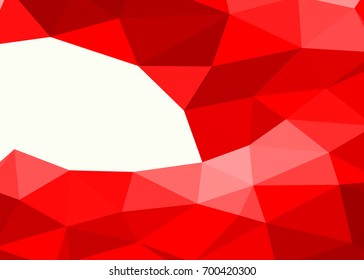 Red abstract template for card or banner. Metal Background with waves and reflections. Business background, silver, illustration. Illustration of abstract background with a metallic element