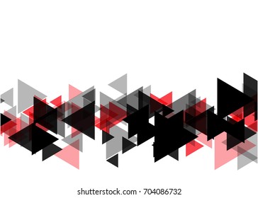 Red abstract template for card or banner. Metal Background with waves and reflections. Business background, silver, illustration. Illustration of abstract background with a metallic element