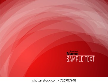 Red abstract template for card or banner. Metal Background with waves and reflections. Business background, silver, illustration. Illustration of abstract background with a metallic element