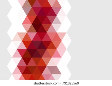 Red abstract template for card or banner. Metal Background with waves and reflections. Business background, silver, illustration. Illustration of abstract background with a metallic element