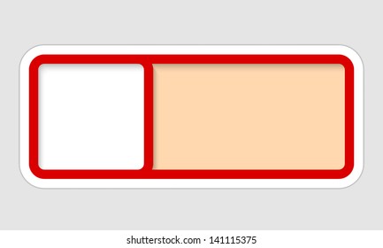 red abstract text box