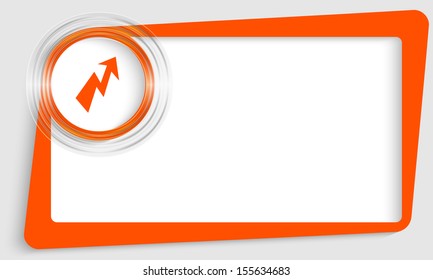 red abstract text frame and transparent circle with flash