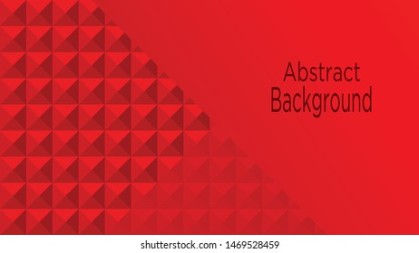 Red abstract texture. 3D paper art style vector backgrounds can be used in cover designs, book designs, posters, CD covers, leaflets, website backgrounds, or advertisements. Red pyramid texture.