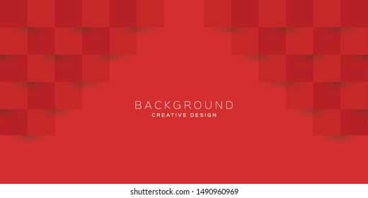 Red abstract texture. Modern art style vector art background, 3d design, can be used in advertising and web backgrounds.