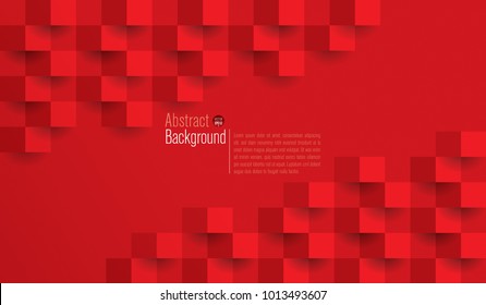 Red abstract texture. Vector background 3d paper art style can be used in cover design, book design, poster, cd cover, flyer, website backgrounds or advertising.