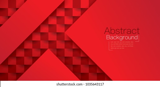 Red abstract texture. Vector background 3d paper art style can be used in cover design, book design, poster, flyer, cd cover, website backgrounds or advertising.