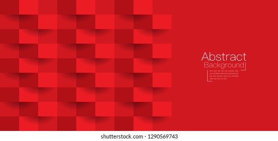 Red abstract texture. Vector background 3d paper art style can be used in cover design, book design, poster, cd cover, website backgrounds or advertising.