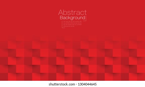 Red abstract texture. Vector background 3d paper art style can be used in cover design, book design, poster, cd cover, website backgrounds or advertising.