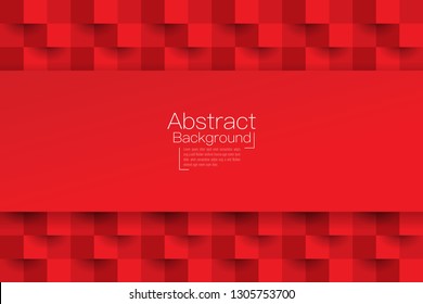 Red abstract texture. Vector background 3d paper art style can be used in cover design, book design, poster, cd cover, website backgrounds or advertising.
