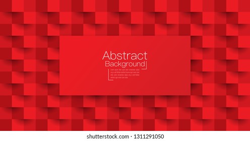 Red abstract texture. Vector background 3d paper art style can be used in cover design, book design, poster, cd cover, website backgrounds or advertising.