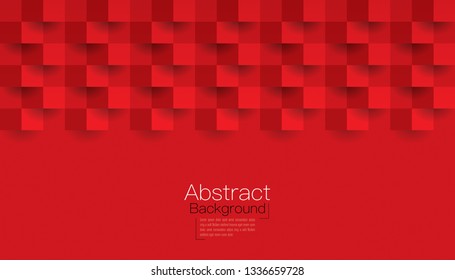 Red abstract texture. Vector background 3d paper art style can be used in cover design, book design, poster, cd cover, website backgrounds or advertising.