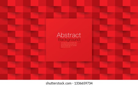 Red abstract texture. Vector background 3d paper art style can be used in cover design, book design, poster, cd cover, website backgrounds or advertising.