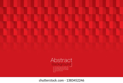 Red abstract texture. Vector background 3d paper art style can be used in cover design, book design, poster, cd cover, website backgrounds or advertising.