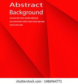 red abstract texture. vector background 3d paper art style can be used in cover design, poster, flyer, book design, website backgrounds or advertising