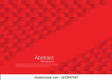 Red abstract texture. Vector background 3d paper art style can be used in cover design, book design, poster, cd cover, flyer, website backgrounds or advertising. illustrator