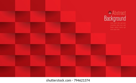 Red abstract texture. Vector background 3d paper art style can be used in cover design, book design, poster, cd cover, flyer, website backgrounds or advertising.