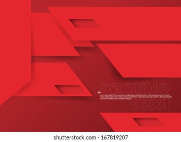 Red Abstract Thick Slant Lines Background