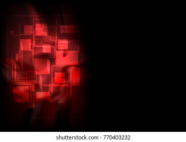 Red abstract universal background in dark tone for background, wallpaper, backdrop, banner and template.Vector background.