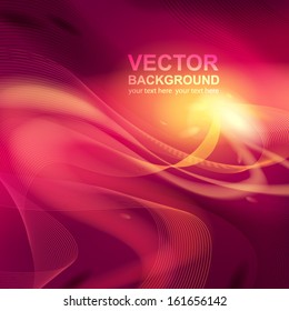 Red abstract vector background