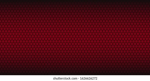 Red abstract vector background. Honeycomb pattern. Linear website template on red backdrop. Vector geometric pattern. EPS 10