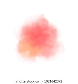 red abstract watercolor