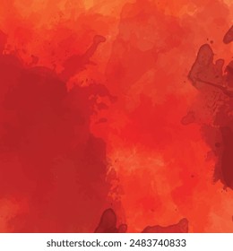Rote Abstrakte Aquarellhintergrund-Vektorgrafik.