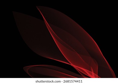 Red Abstract Wave Background Elegant Design Element vector