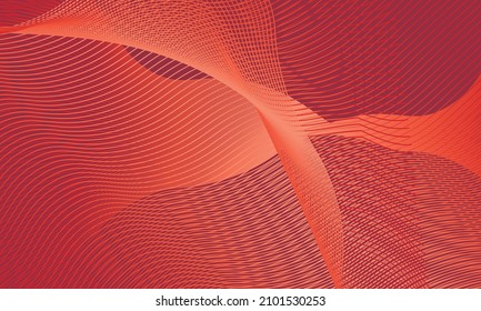 red abstract wave background, wave illustration graphic