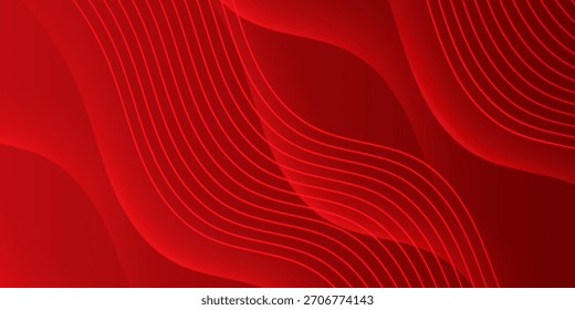 Fondo rojo de la onda Abstractas. Concepto moderno para el Diseño gráfico, fondo, Diseño web, cartel, Anuncio, libro, presentación de diapositivas.