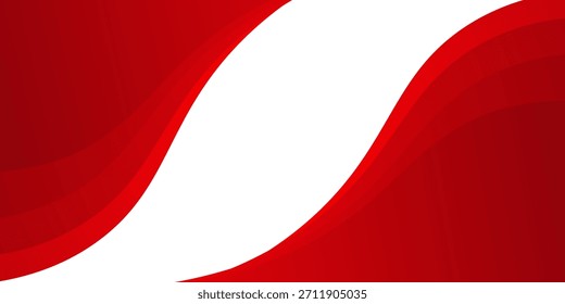 Fundo de onda abstrata vermelha com curvas em camadas modernas.ilustração vetorial eps10