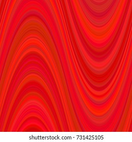 Red abstract wave background from thin curved stripes - vector design