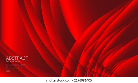 Red abstract wave background, wave vector, Geometric vector, Minimal Texture, web background, red cover background design, flyer template, banner, book cover, wall decoration wallpaper. vector eps10