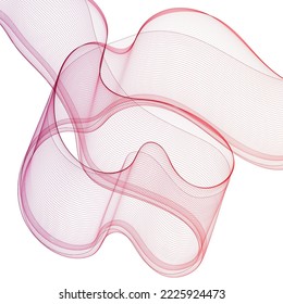 
Red abstract wave. Layout for presentation, advertising. Banner. Vector illustration.