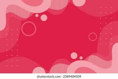 roter abstrakter Flüssig-Hintergrund mit geometrischen Elementen Form für Banner, Web, Poster, Schicht