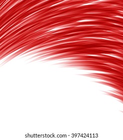 Red abstract wave techno background frame space for text - vector