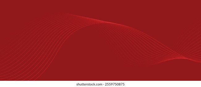 red abstract wave vector  background