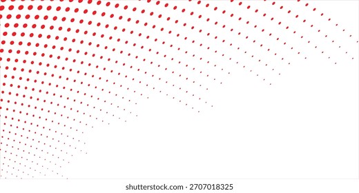 Red Abstract Wavy Dotted Background with 3D Digital Grid Effect