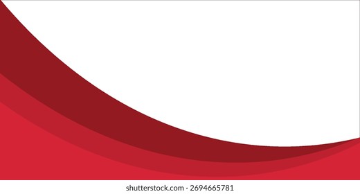 Red abstract wavy presentation background. Vector illustration design for business presentation, banner, cover, web, flyer, card, poster, game, texture, slide, magazine, and 