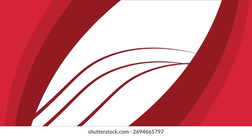 Red abstract wavy presentation background. Vector illustration design for business presentation, banner, cover, web, flyer, card, poster, game, texture, slide, magazine, and 