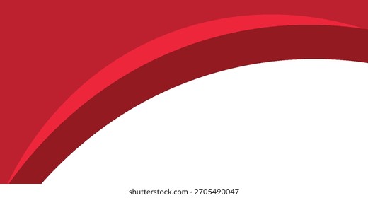 Roter abstrakter wellenförmiger Präsentationshintergrund. Vektorgrafik-Design für Geschäftspräsentation, Banner, Umschlag, Web, Flyer, Karte, Poster, Spiel, Textur, Folie,