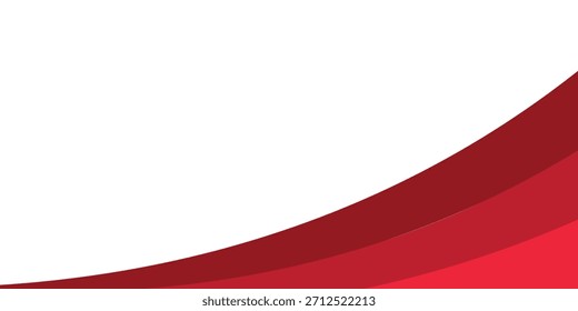 Red abstract wavy presentation background. Vector illustration design for business presentation, banner, cover, web, flyer, card, poster, game, texture, slide, magazine, and powerpoint.