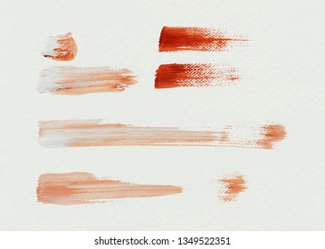 Vector de trazo de pincel acrílico rojo