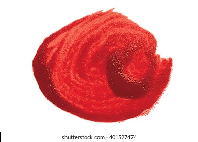 Red acrylic paint circle, vector texture for your design. Vector illuatrstion