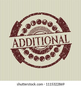 Red Additional distress rubber grunge texture stamp