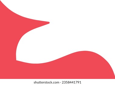 Red aesthetic minimalist decoration for flyer