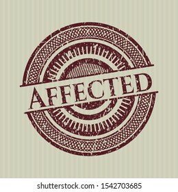 Red Affected distress rubber texture