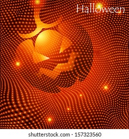 red aflame pumpkin