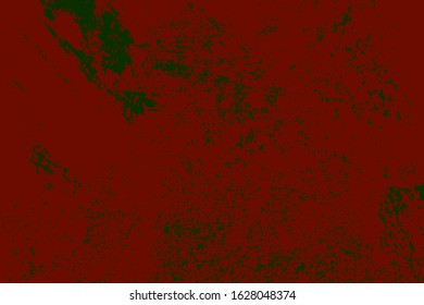 Red aged grainy messy template. Distress urban used texture. Grunge rough dirty background. Brushed black paint cover. Renovate wall scratched backdrop. Empty aging design element. EPS10 vector.